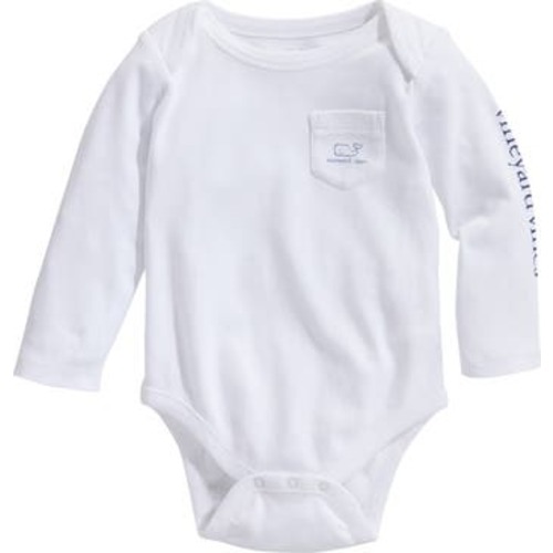 Whale Long Sleeve Cotton Graphic Bodysuit, 12-18M