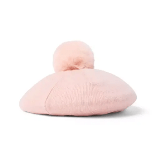 Girl Peach Candy Pom Beret by Janie and Jack
