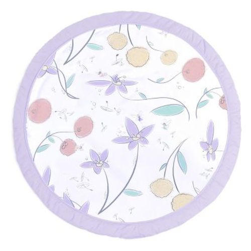 JumpOff Jo - Round Baby Floor Mat for Tummy Time, Portable and Travel Play Mat, 36 - Diameter