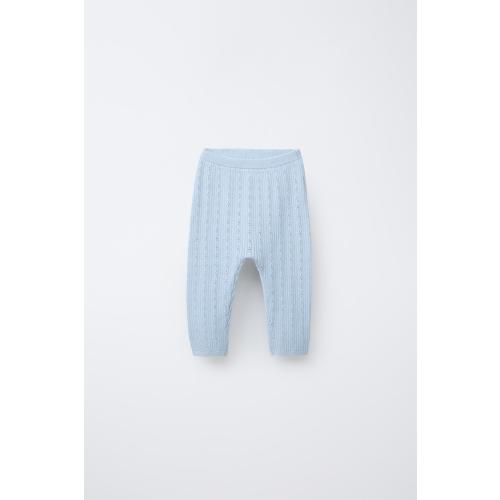 OPENWORK KNIT PANTS - Light blue | ZARA United States