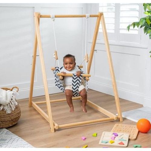 Avenlur Spruce - Baby And Toddler Foldable Swing Set With Stand