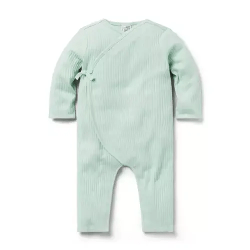 Baby Ribbed Wrap One-Piece