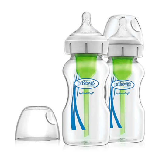 Dr Browns Options+ Wide-Neck Glass 2-Pack 9 oz. Bottles