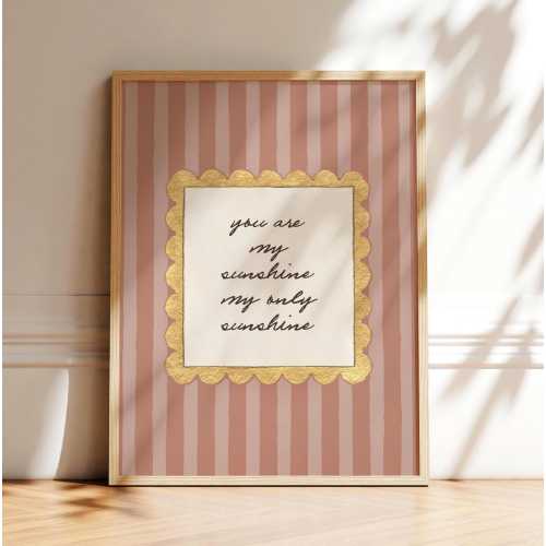 You Are My Sunshine Nursery Art Print | Unframed 11x14