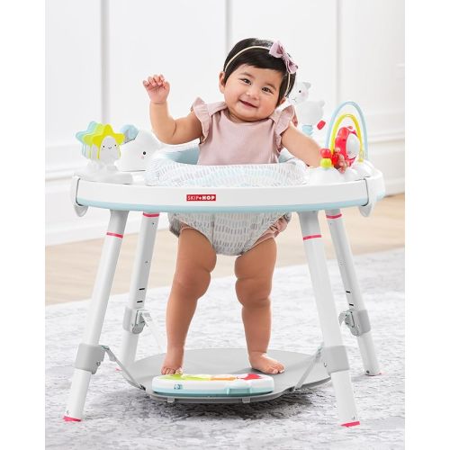 Skip Hop Baby Activity Center: Interactive Play Center with 3-Stage Grow-with-Me Functionality, 4mo+, Silver Lining Cloud