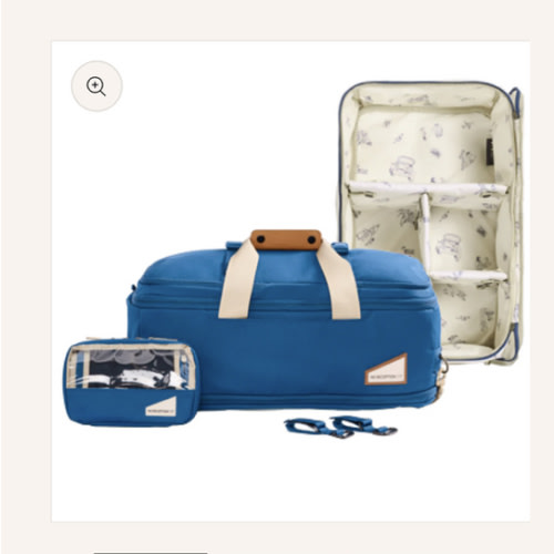 The Hideaway Carry-On Duffel electric navy adventure bundle
