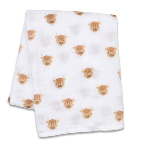 Couverture Mousseline - Vache Highland - Lulujo – CLÉMENT