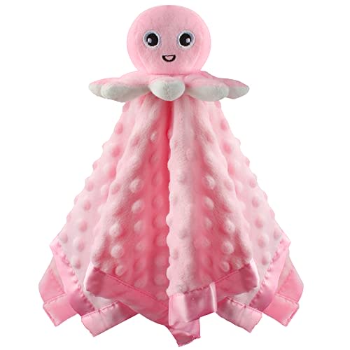 JARIFERR Baby Security Blanket Loveys for Babies Snuggle Toy Plush Octopus Stuffed Animal Baby Gifts for Girls and Boys Newborn