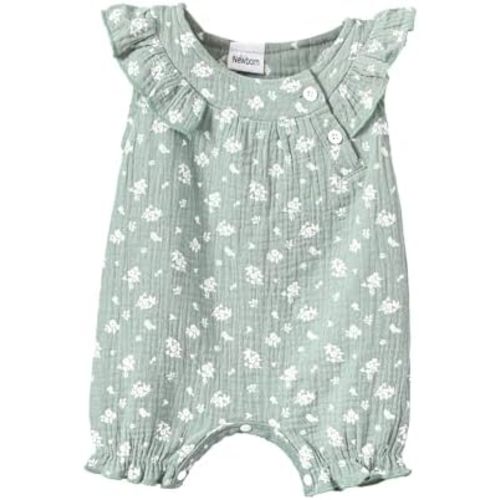 Newborn Baby Girl Clothes Romper Summer Outfits Infant Floral Short Sleeve Romper Jumpsuit Bodysuit