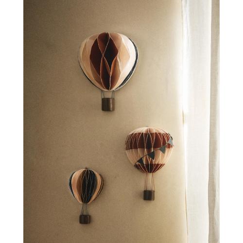 COLORED PAPER BALLOON WALL DECORATION (8.2")