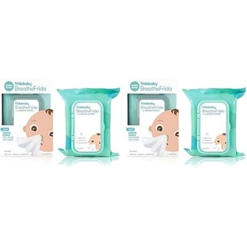 Frida Baby Breathefrida Vapor Wipes for Nose or Chest, 30 Count (Pack of 2)