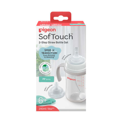 SOFTOUCH STEP-UP STRAW BOTTLE SET – Pigeon Australia