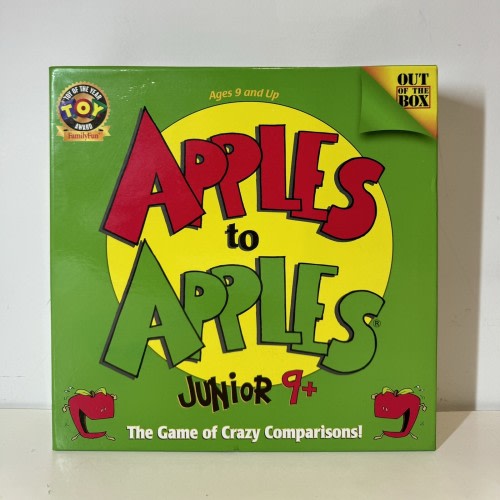 Apples to Apples Junior 9+ The Game of Crazy Comparisons! Used Condition.