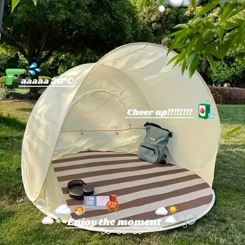 1Pcs Pop-Up Beach Tent with UV Protection, Portable Sun Shad - TikTok Shop