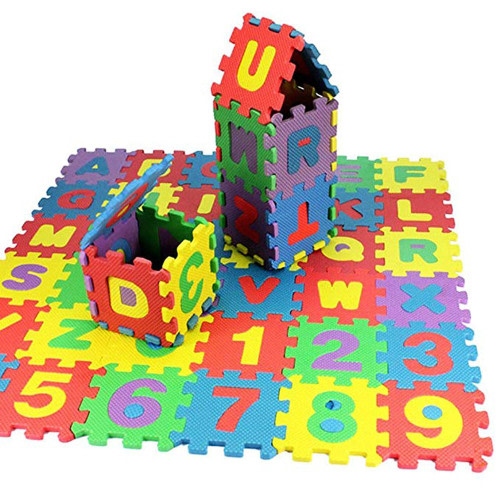 50% Off Clear!Tarmeek 36 PCS Kids Foam Play Mat Toy 2x2 Inch Interlocking Alphabet and Numbers Puzzle Play Mats Mini Colorful ABC Mats Foam Letter Mats for Floor,Soft EVA Tiles Reusable Easy to Clean