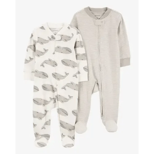 Baby 2-Pack 2-Way Zip Sleep & Play Pajamas - Carter's | Carter's