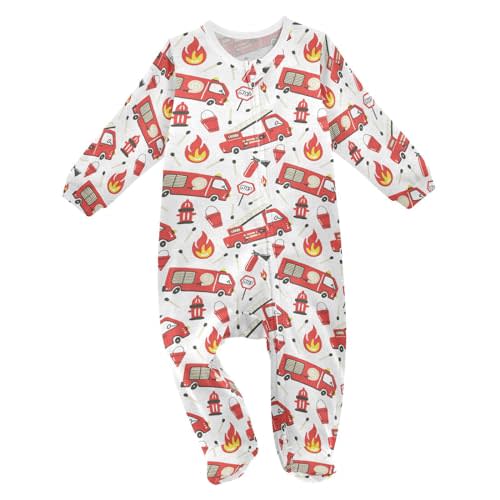 Dussdil Baby One-Piece Footies Newborn Rompers Pajamas Cotton Footed Pjs for Sleep Play Boys Girls