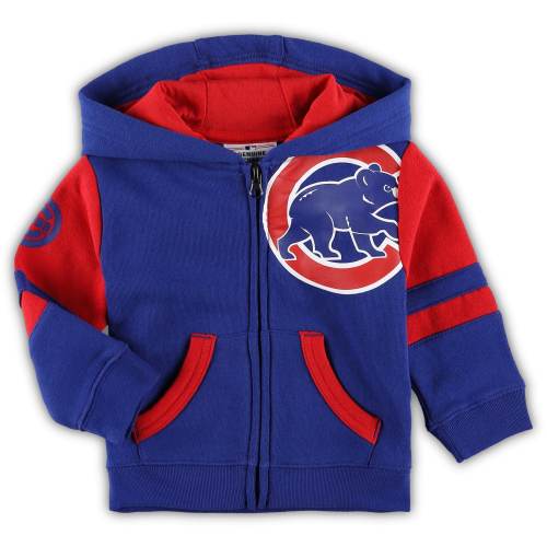 Newborn & Infant Chicago Cubs Royal Fleece Full-Zip Hoodie