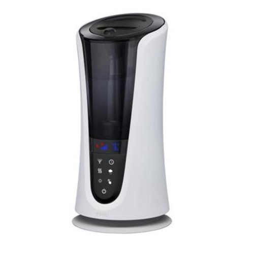 HoMedics Total Comfort Deluxe Warm & Cool Ultrasonic Humidifier, Top-Fill for Home, Programmable Humidistat with Night-Light, Automatic Shutoff and Aromatherapy
