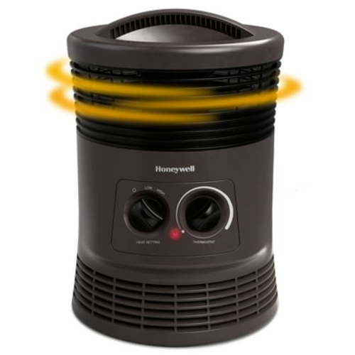 Honeywell Electric 360° Surround Fan Forced Space Heater for Small Rooms, Black, HHF360V