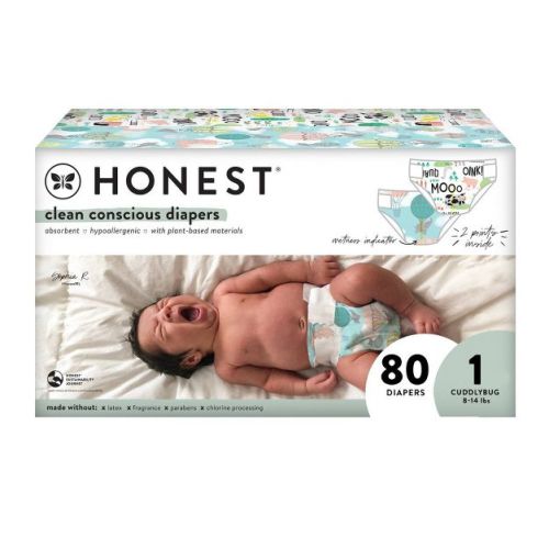 The Honest Company Clean Conscious Disposable Diapers - (Select Size and Pattern)