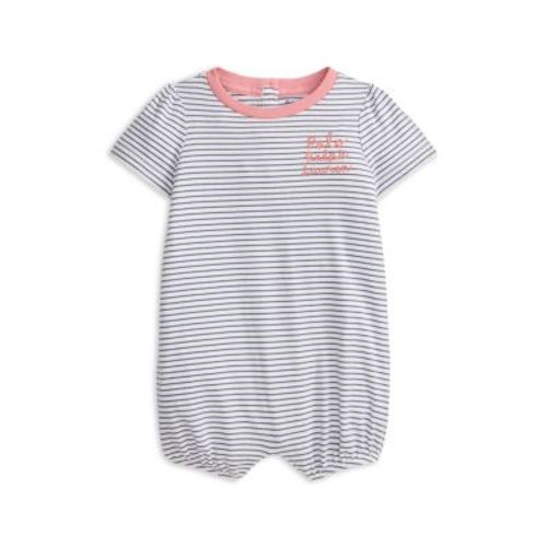 Polo Girls' Logo Cotton Jersey Bubble Shortall - Baby