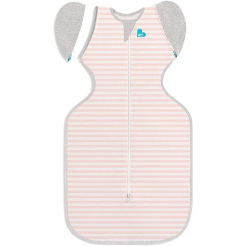 Love to Dream Swaddle Up Transition Swaddle, Patented Zip-Off Wings, Gently Help Baby Transition from Being Swaddled to Arms Free When Showing Signs of Rolling, 1.0 TOG, 19-24 lbs, Pink