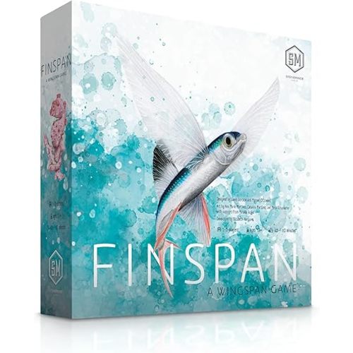 Stonemaier Games: Finspan - A Wingspan Game by David Gordon & Michael O’Connell | A Relaxing Strategy Board Game About Collecting Fish for Adults and Family | 1-5 Players, 60 Mins, Ages 10+
