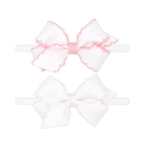 Mini Moonstitch Grosgrain Two Pack Headband Bows