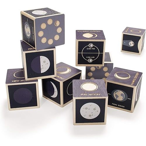 Uncle Goose Moon Phase Blocks - Made in The USA