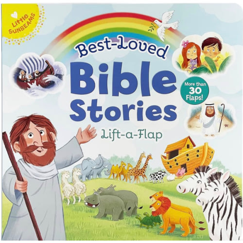 Best-Loved Bible Stories Children's Large Lift-a-Flap Board Book for Babies and Toddlers (Little Sunbeams)