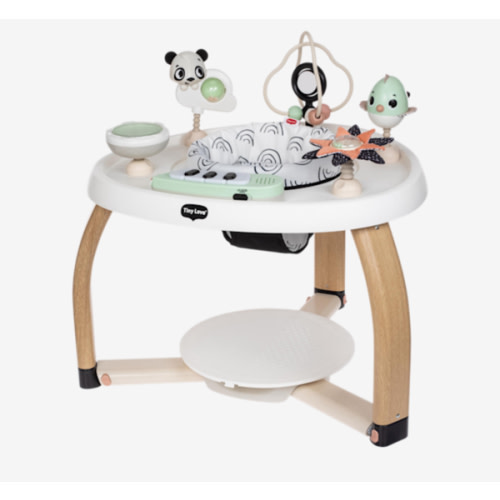 Tiny Love 5-in-1 Here I Grow Stationary Activity Center – Black & White Décor Collection, Black & White
