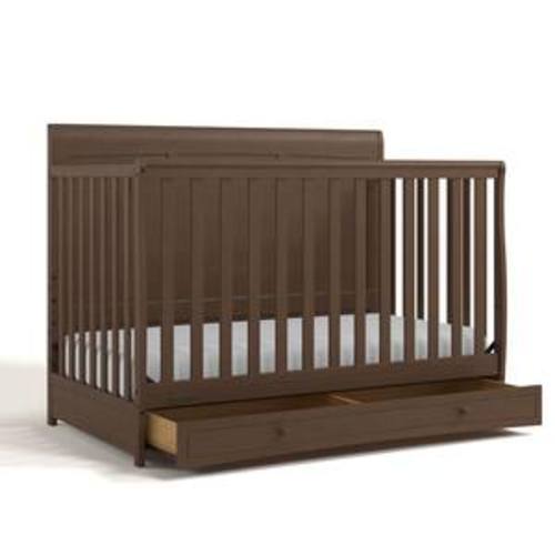 Asheville Hazelnut 4-in-1 Convertible Crib with Drawer