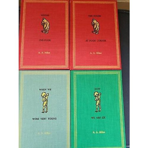 A.A.Milne 1961 Set 4 VINTAGE Winnie-the-Pooh Books Ernest Shepard Illustrations