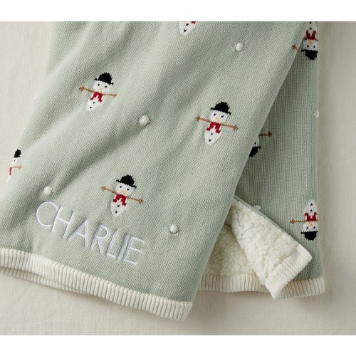 Snowman Baby Blanket
