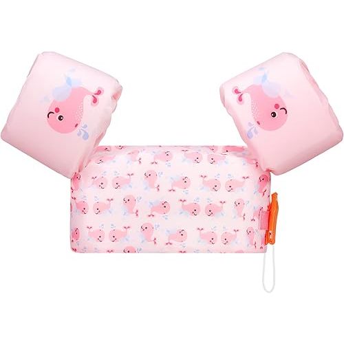 MoKo Toddler Swim Vest for Kids, 20-50 lbs/22-66 lbs Clearance Swim Arm Band Cartoon Swimming Wings Pool Float Vests Sleeves Shoulder Straps Arm Floaties for Children Learn to Swim