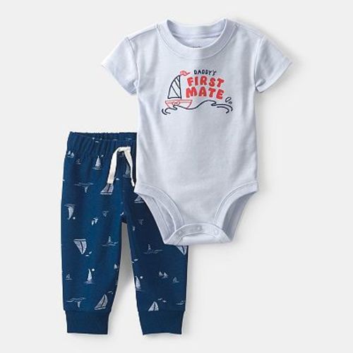 Baby Carter's 2-pc. 'Daddy's First Mate' Bodysuit & Pants Set
