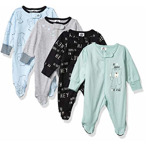 Gerber baby-boys 4 Pack Sleep 'N Play Footie