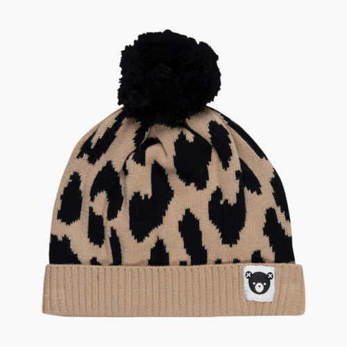 Huxbaby Honeycomb Leopard Knit Beanie - Honeycomb, 6-12M