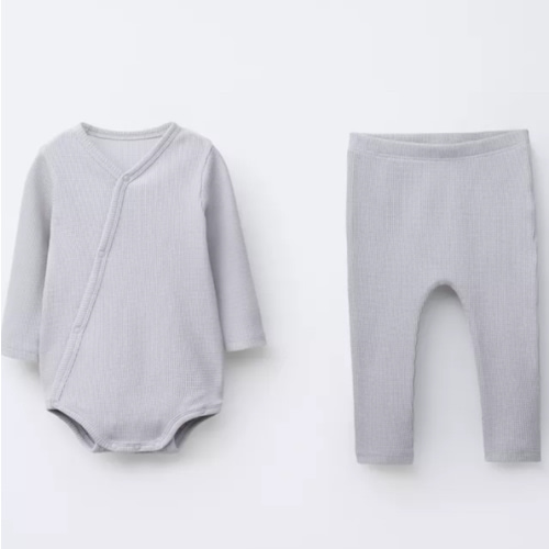 WAFFLE BODY AND LEGGING PACK - Pearl gray | ZARA United States