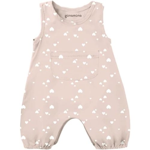 GUNAMUNA Unisex Pocket Romper, Toddler Ultra-Soft Fleece Daytime Bubble Jumpsuit w Diaper Zipper for Easy Changing