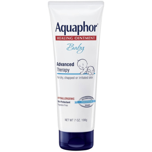 Aquaphor Baby Healing Ointment Advanced Therapy Skin Protectant, Dry Skin and Diaper Rash Ointment, 7 Oz Tube