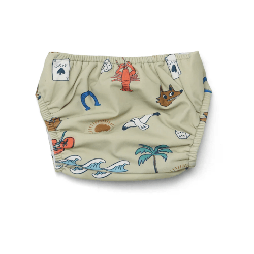 Reusable Swimming Nappy - Lucky Days Sage