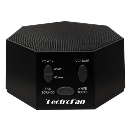 LectroFan High Fidelity White Noise Machine: 20 Non-Looping Fan & White Noise Sounds, Sleep Timer, Black.