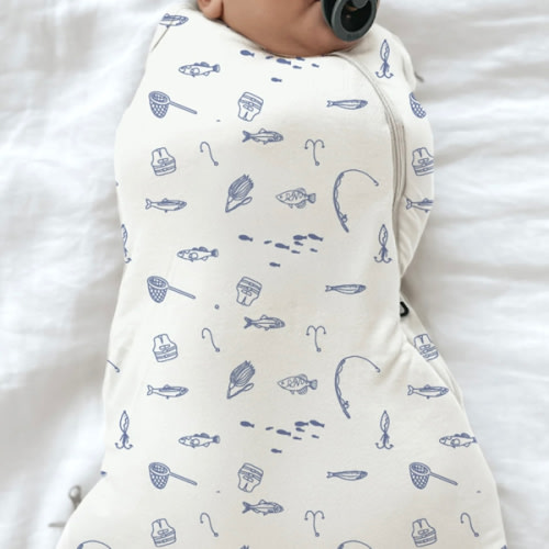 Swaddle Sleep Sack - Fishing