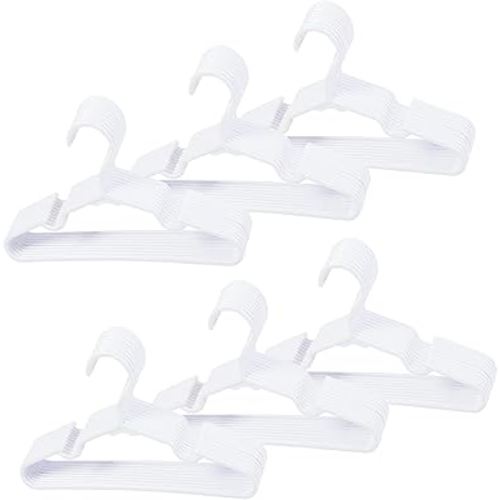 60 pcs White Baby Nursery Closet Hangers,Non-Slip Laundry Infant Pant Hanger for Newborn Clothes,Ultra-Thin Child Coat Hanger for Girl Boy Toddler Kid
