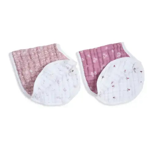 aden + anais Organic Cotton Muslin Oversized Burpy Bib in Heritage Floral