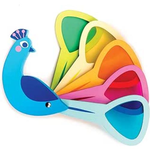 Amazon.com: Tender Leaf Toys - Peacock Colors - Wooden Colors Learning Toys for Toddlers, Kids, Pre-School Children Activity Game - Gifts, Animal Toy - Early Learning, Play Set with Acrylic Window - Age 18M+ : Toys & Games