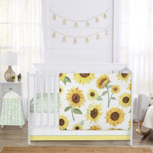 Sweet Jojo Designs Sunflower 4 Piece Crib Bedding Set & Reviews | Wayfair