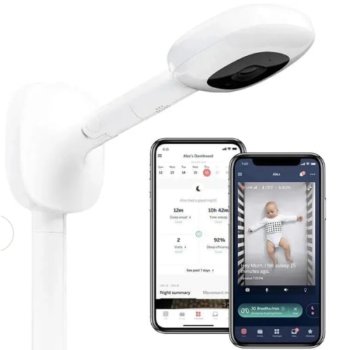 Nanit Pro Smart Baby Monitor and Floor Stand - White